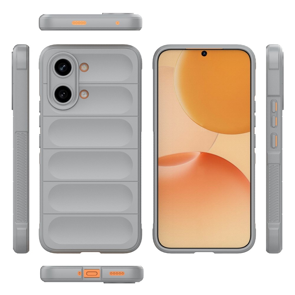 Rugg odolný gélový obal na Xiaomi Poco X8 Pro Max 5G - svetlosivý