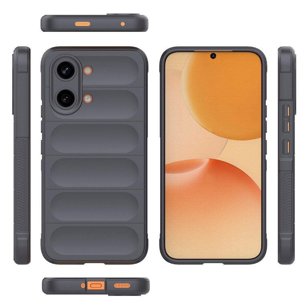 Rugg odolný gélový obal na Xiaomi Poco X8 Pro Max 5G - tmavosivý