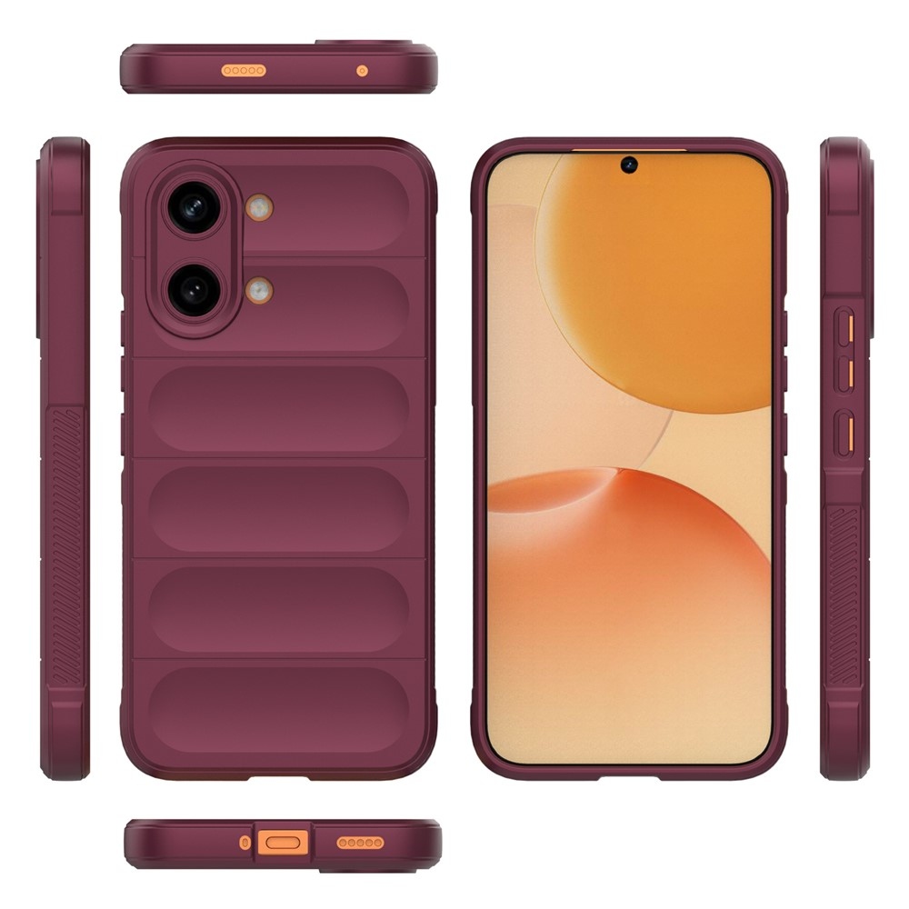 Rugg odolný gélový obal na Xiaomi Poco X8 Pro Max 5G - vínový