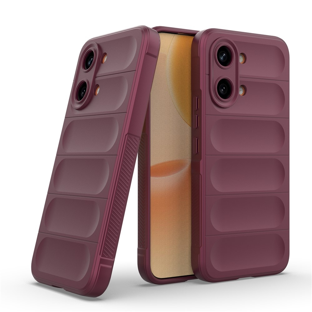Rugg odolný gélový obal na Xiaomi Poco X8 Pro Max 5G - vínový