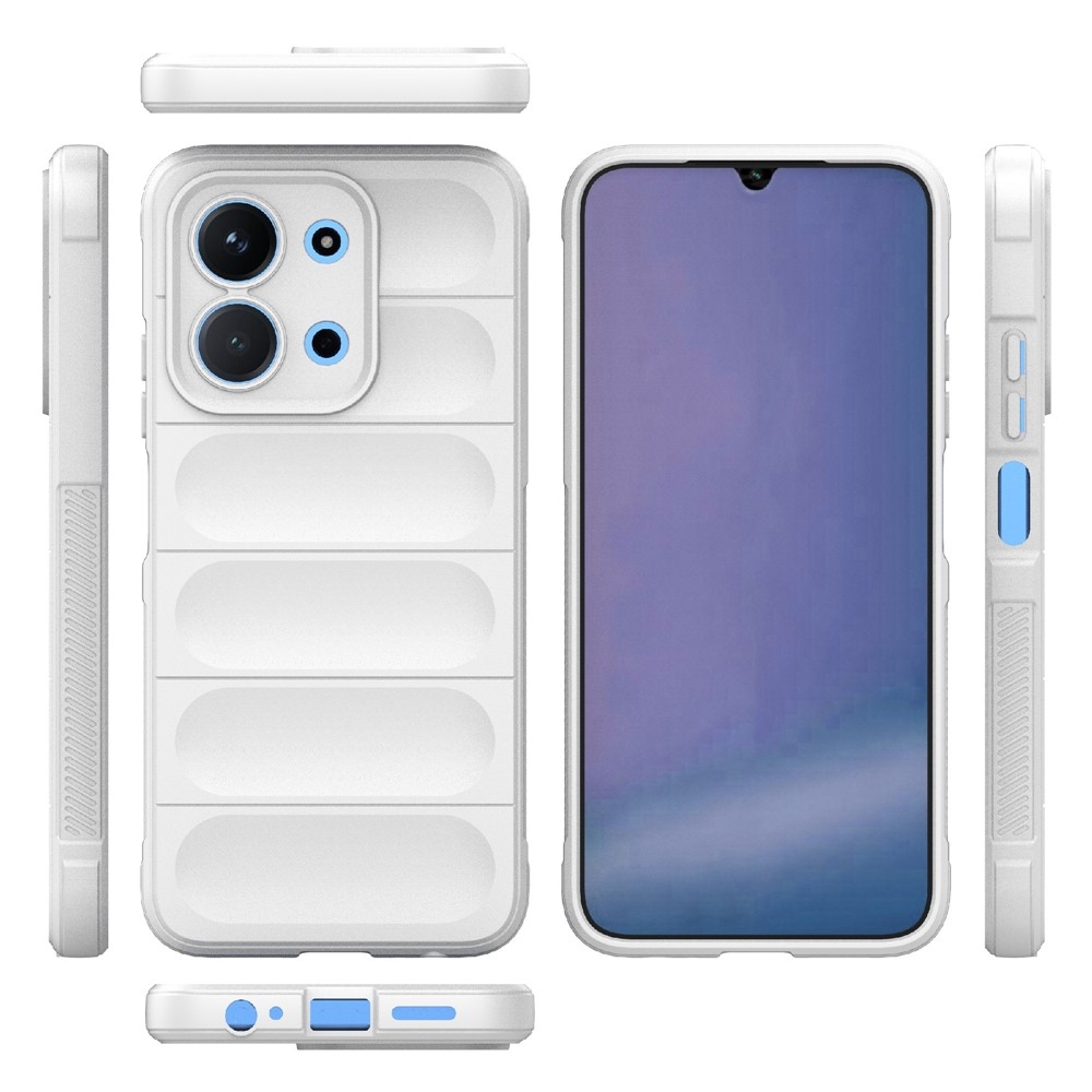 Rugg odolný gélový obal na Xiaomi Redmi 15C 4G/5G (173mm)/Poco C85 (173mm) - biely