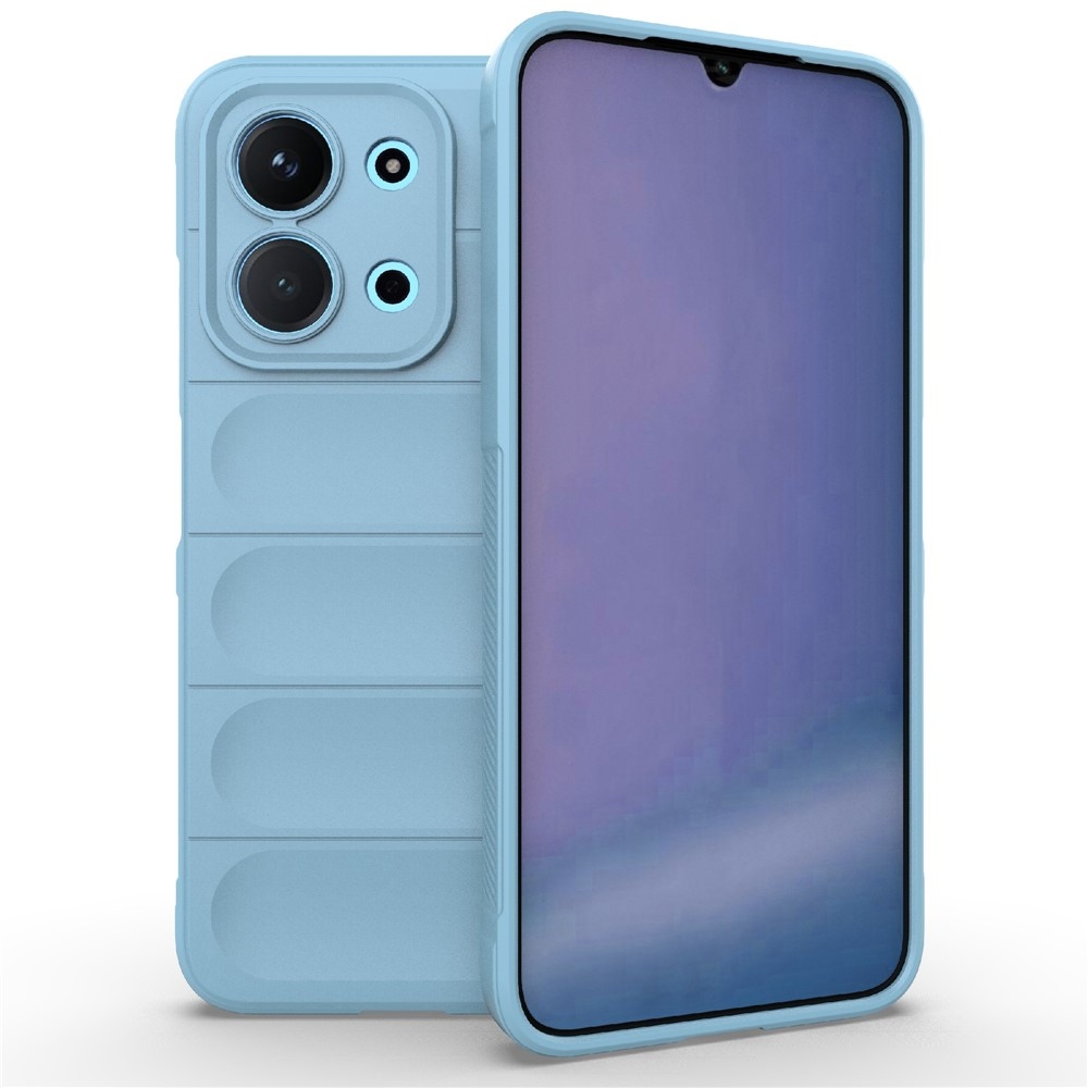 Rugg odolný gélový obal na Xiaomi Redmi 15C 4G/5G (173mm)/Poco C85 (173mm) - svetlomodrý