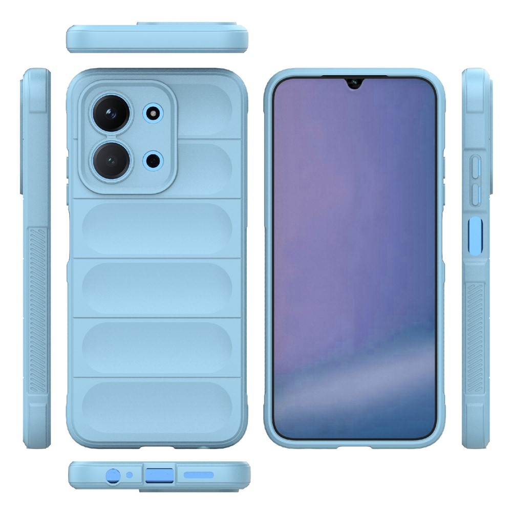 Rugg odolný gélový obal na Xiaomi Redmi 15C 4G/5G (173mm)/Poco C85 (173mm) - svetlomodrý