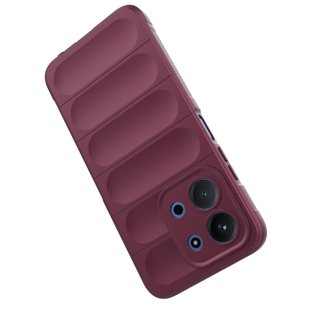 Rugg odolný gélový obal na Xiaomi Redmi 15C 4G/5G (173mm)/Poco C85 (173mm) - vínový