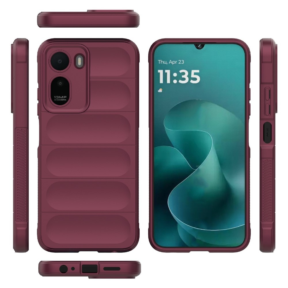 Rugg odolný gélový obal na Xiaomi Redmi A7 Pro - vínový