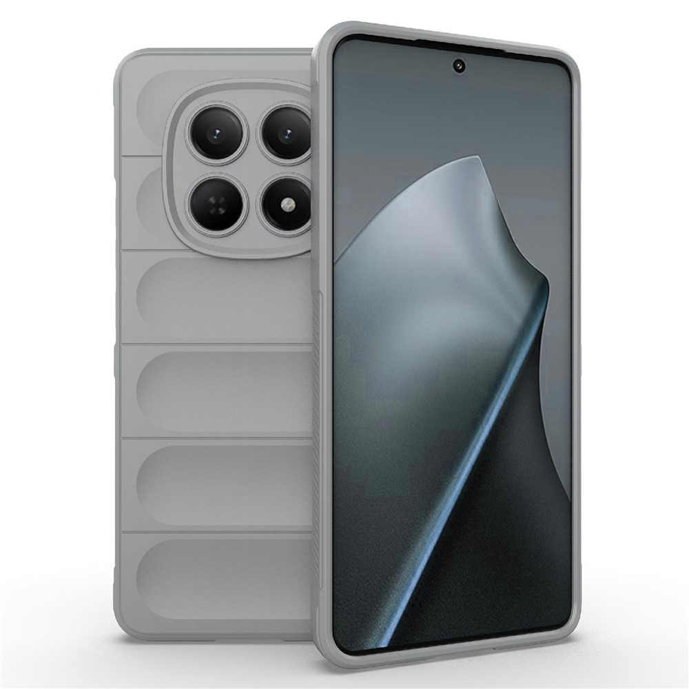 Rugg odolný gélový obal na Xiaomi Redmi Note 15 4G - svetlosivý