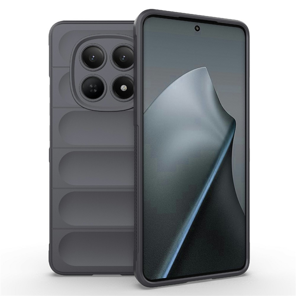 Rugg odolný gélový obal na Xiaomi Redmi Note 15 4G - tmavosivý