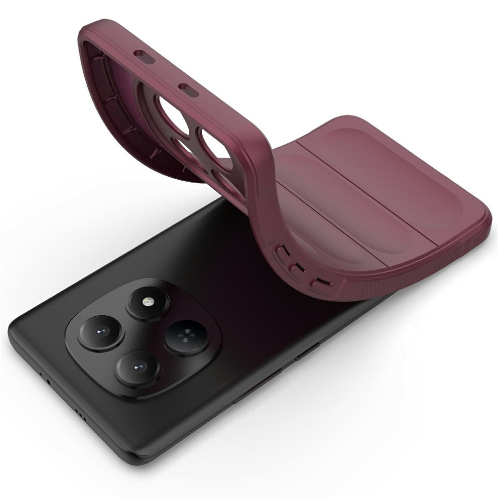 Rugg odolný gélový obal na Xiaomi Redmi Note 15 4G - vínový