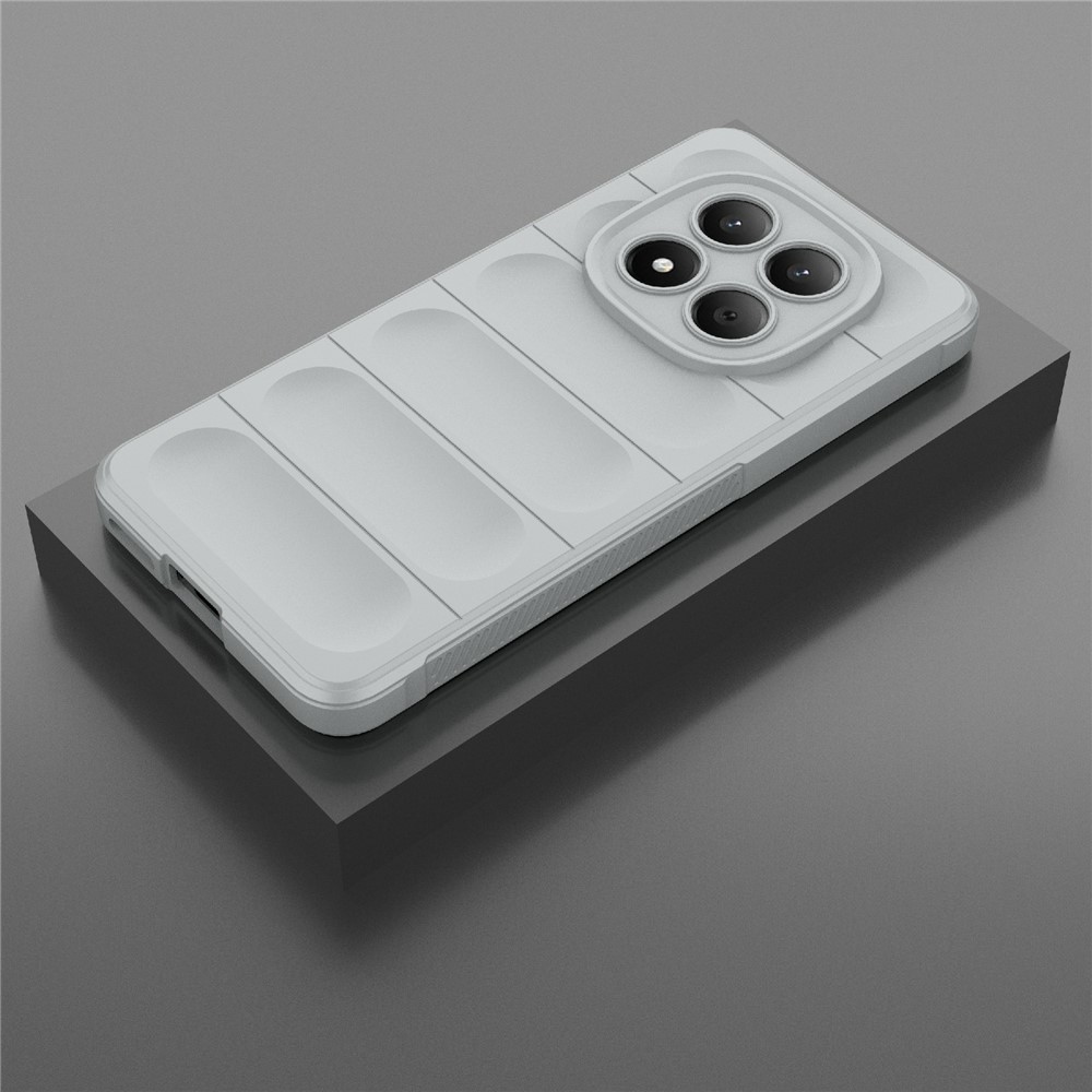 Rugg odolný gélový obal na Xiaomi Redmi Note 15 Pro 4G - svetlosivý