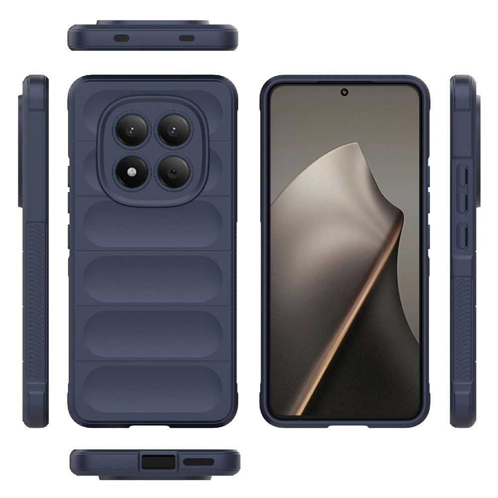 Rugg odolný gélový obal na Xiaomi Redmi Note 15 Pro 4G - tmavomodrý