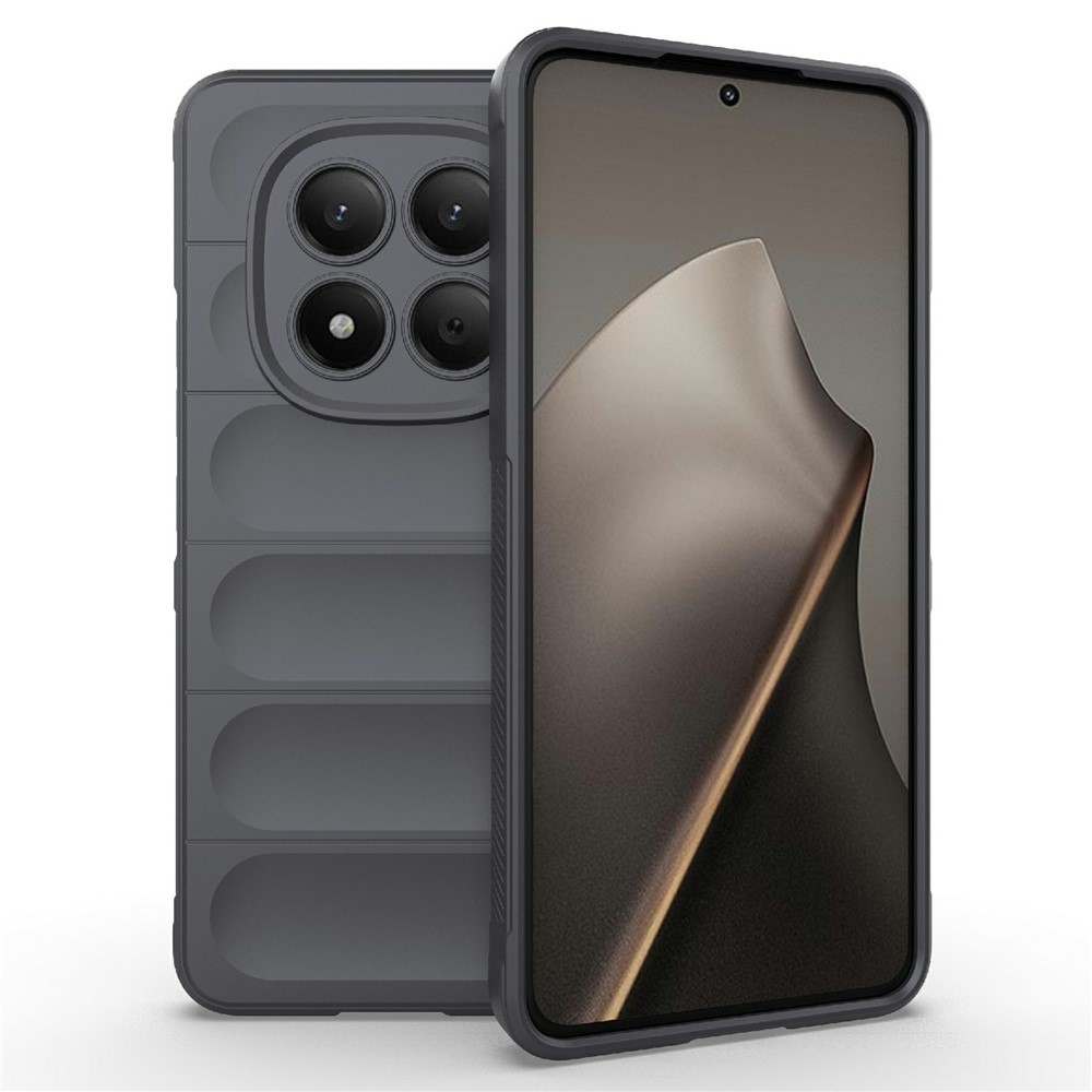 Rugg odolný gélový obal na Xiaomi Redmi Note 15 Pro 4G - tmavosivý