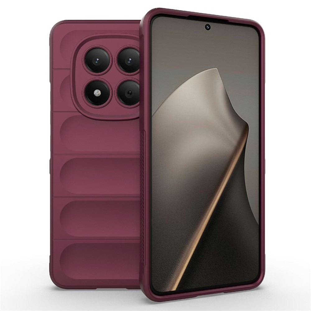 Rugg odolný gélový obal na Xiaomi Redmi Note 15 Pro 4G - vínový