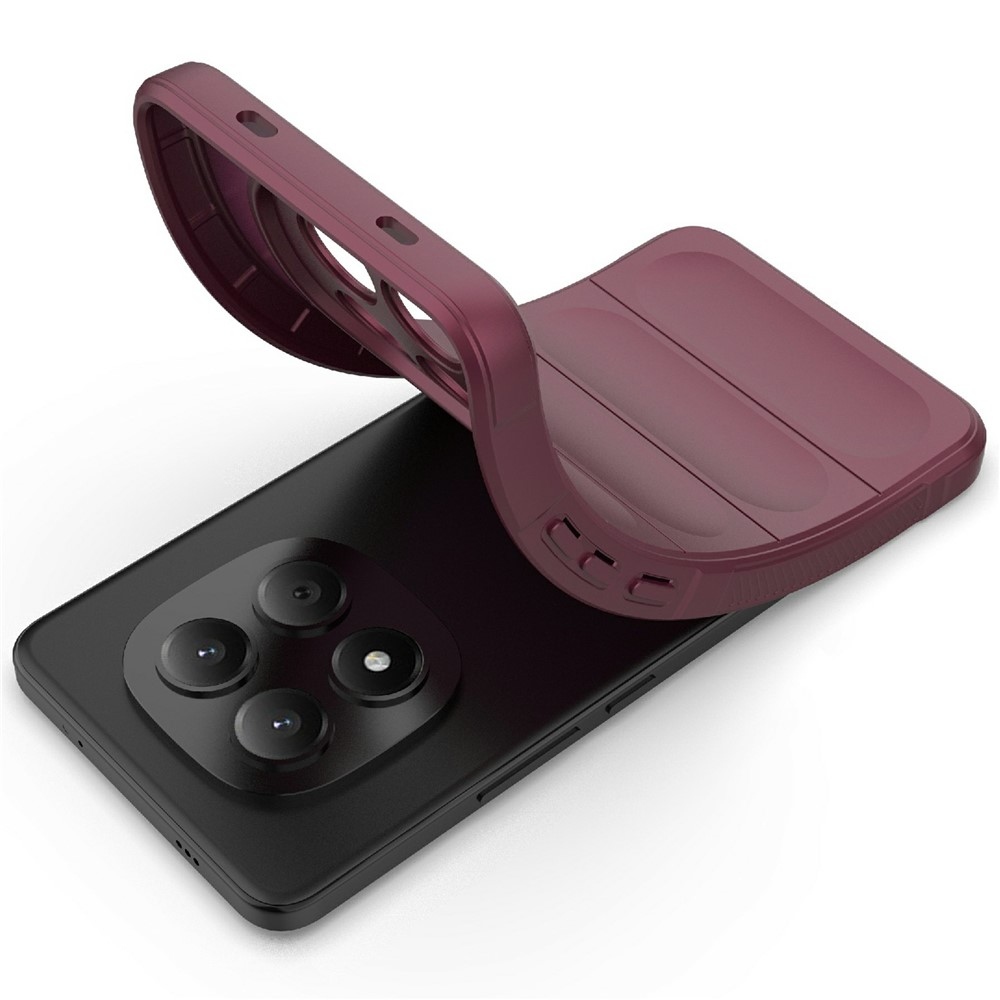 Rugg odolný gélový obal na Xiaomi Redmi Note 15 Pro 4G - vínový