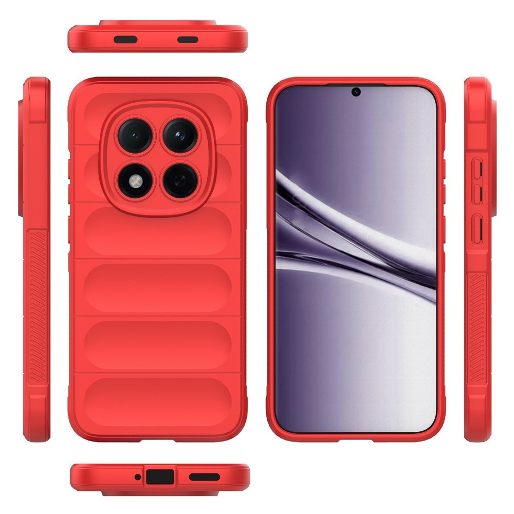 Rugg odolný gélový obal na Xiaomi Redmi Note 15 Pro 5G - červený