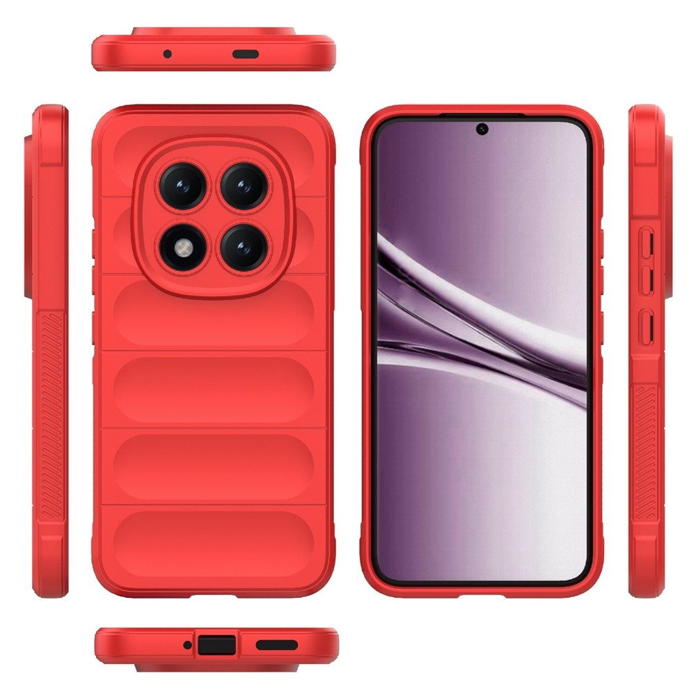 Rugg odolný gélový obal na Xiaomi Redmi Note 15 Pro+ 5G - červený