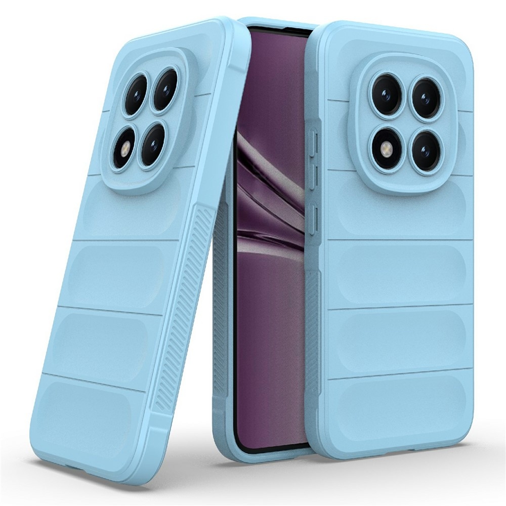 Rugg odolný gélový obal na Xiaomi Redmi Note 15 Pro+ 5G - svetlomodrý