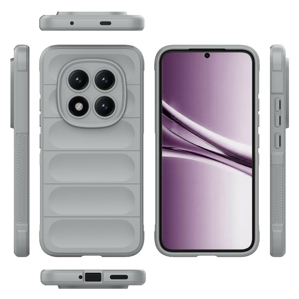 Rugg odolný gélový obal na Xiaomi Redmi Note 15 Pro+ 5G - svetlosivý