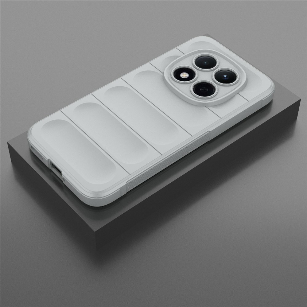 Rugg odolný gélový obal na Xiaomi Redmi Note 15 Pro 5G - svetlosivý