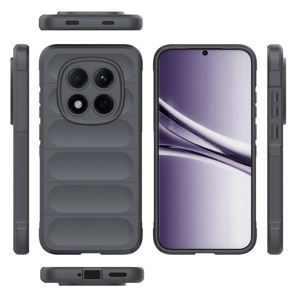 Rugg odolný gélový obal na Xiaomi Redmi Note 15 Pro 5G - tmavosivý