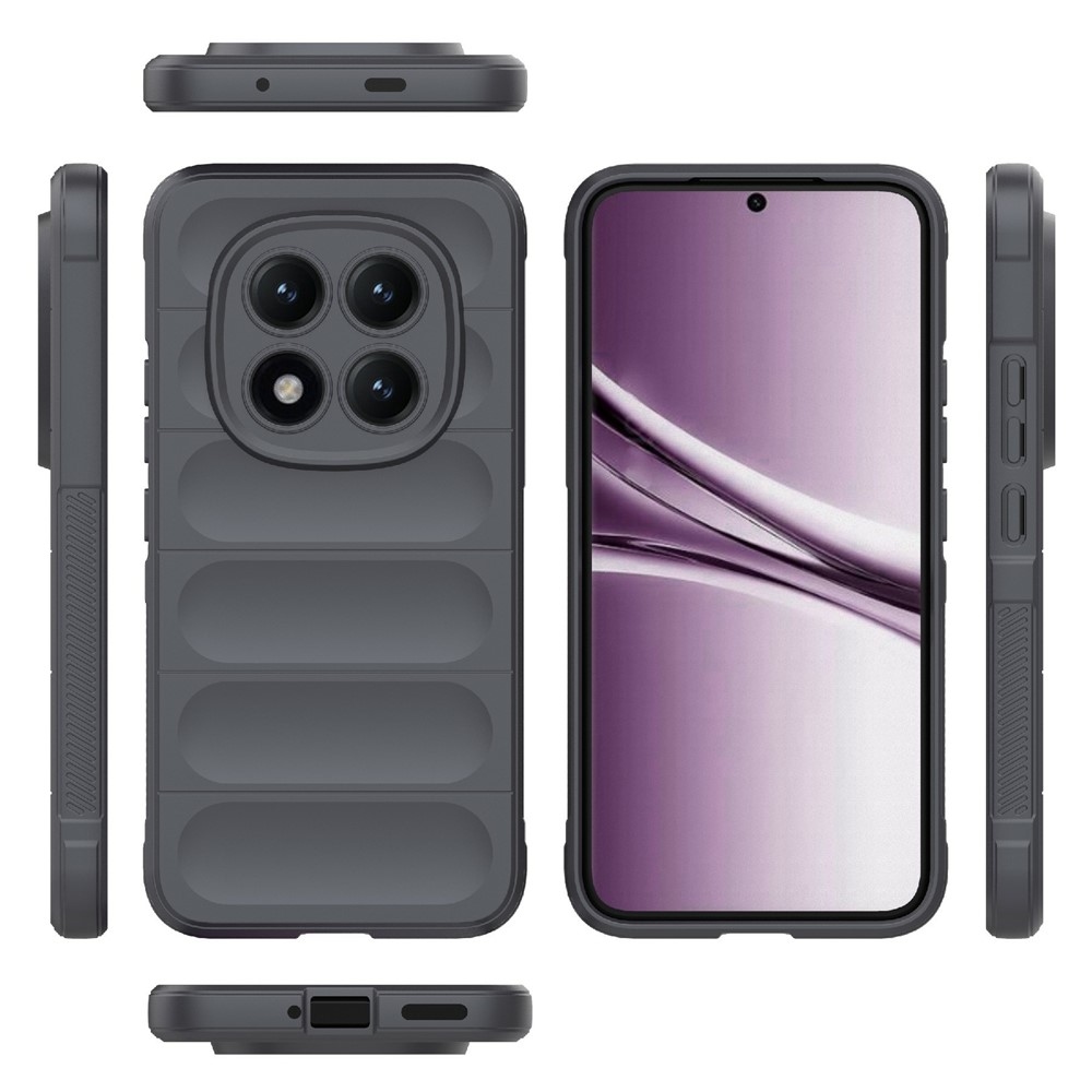 Rugg odolný gélový obal na Xiaomi Redmi Note 15 Pro+ 5G - tmavosivý