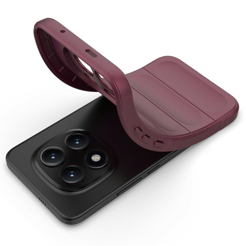 Rugg odolný gélový obal na Xiaomi Redmi Note 15 Pro+ 5G - vínový