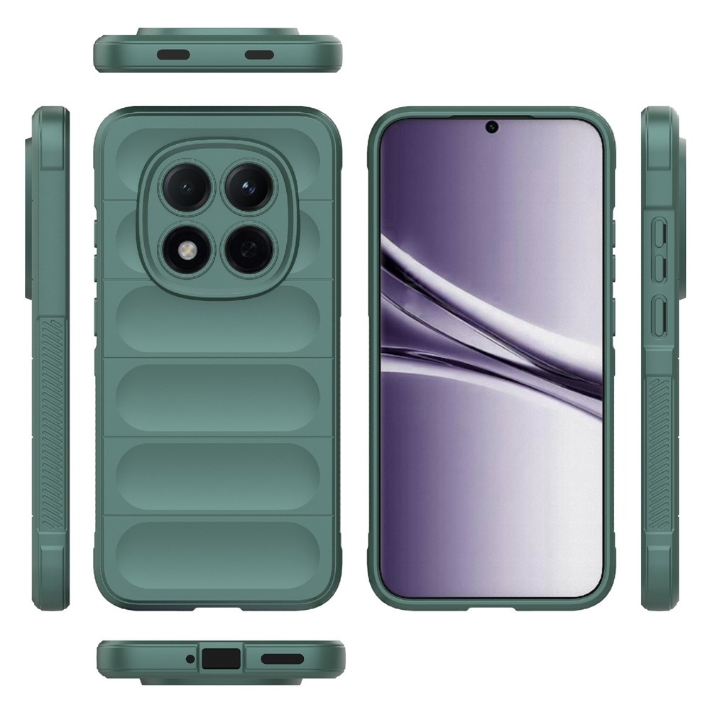 Rugg odolný gélový obal na Xiaomi Redmi Note 15 Pro 5G - zelený