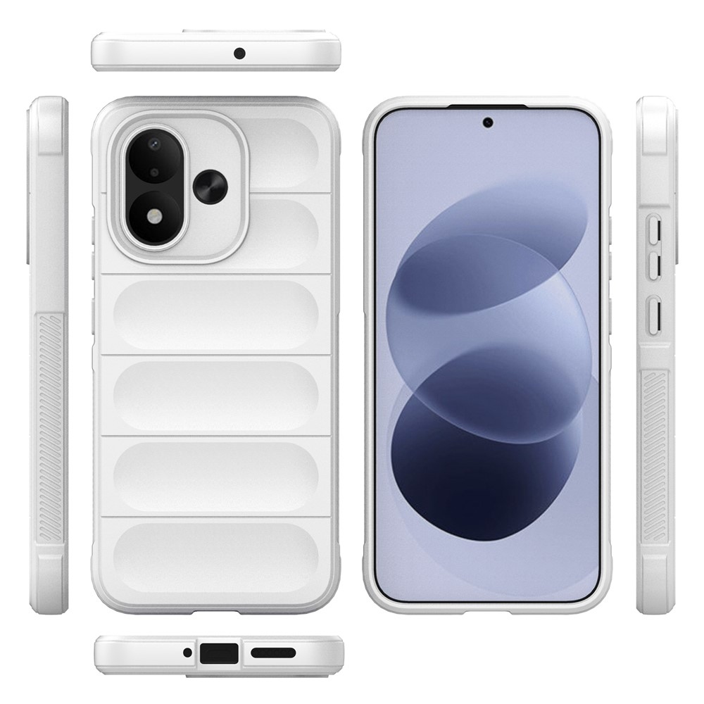 Rugg odolný gélový obal na Xiaomi Redmi Note 17 4G/5G - biely
