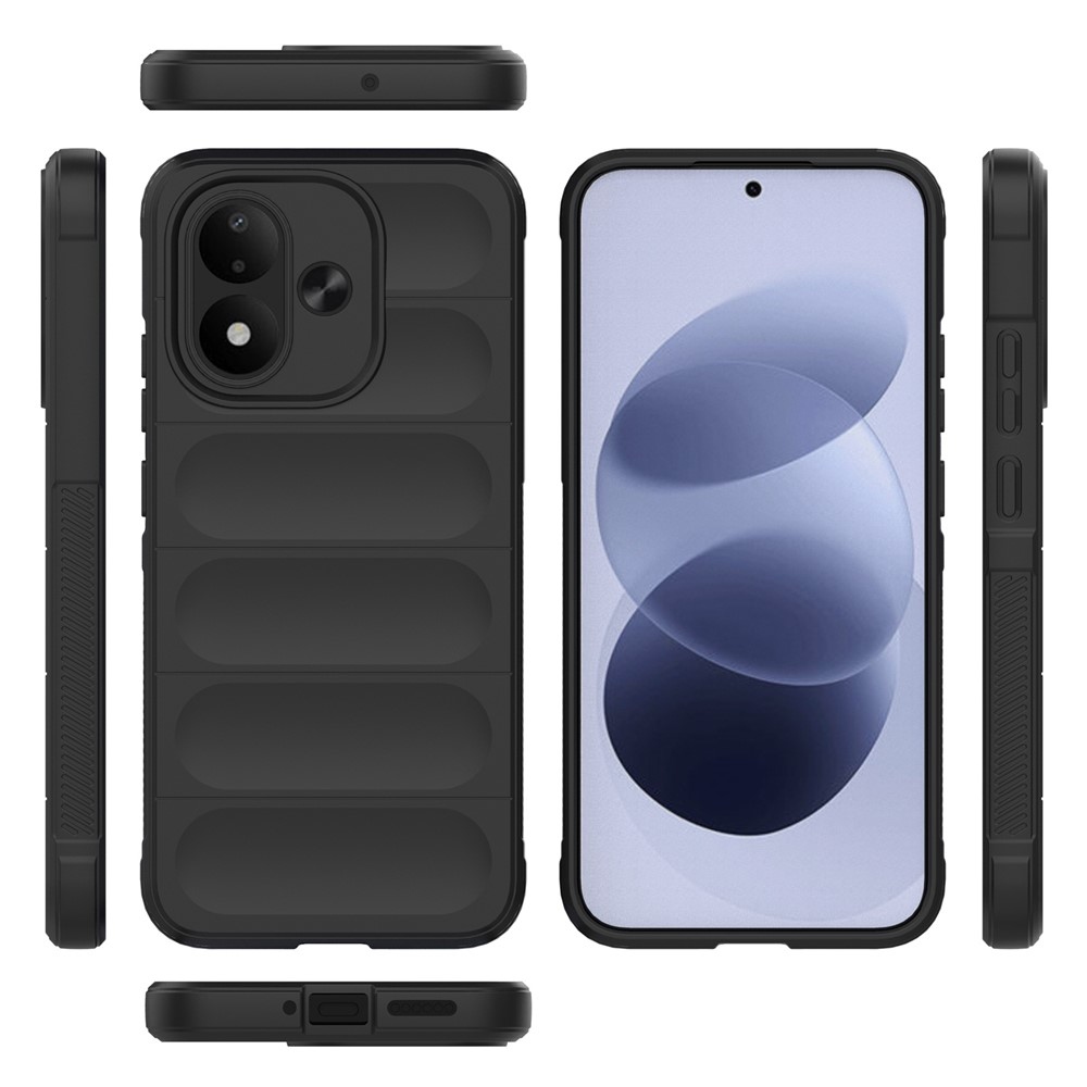 Rugg odolný gélový obal na Xiaomi Redmi Note 17 4G/5G - čierny