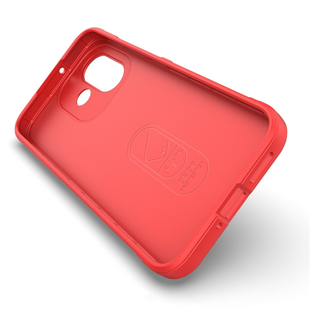 Rugg odolný gélový obal na Xiaomi Redmi Note 17 4G/5G - červený