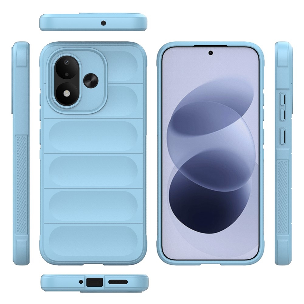 Rugg odolný gélový obal na Xiaomi Redmi Note 17 4G/5G - svetlomodrý