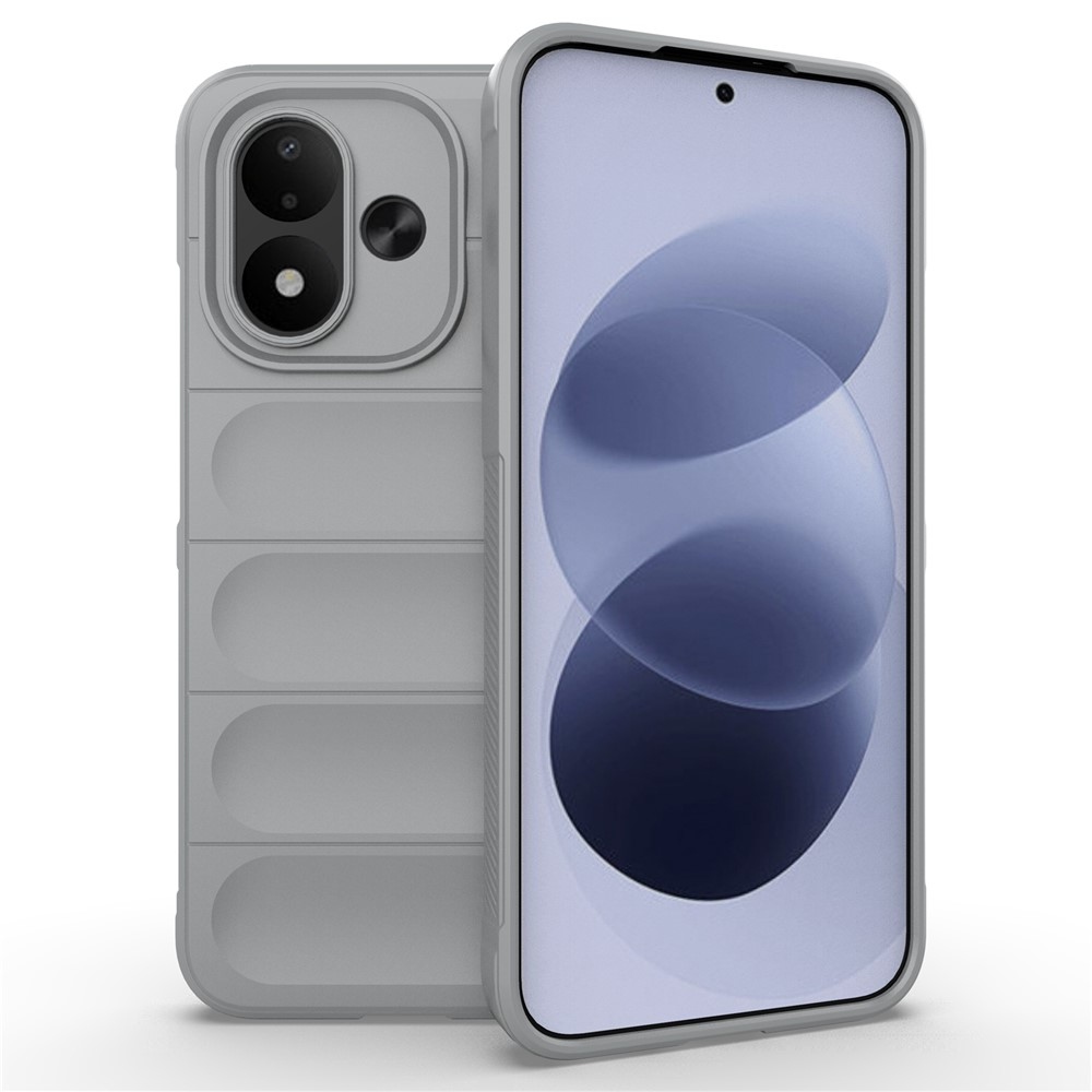 Rugg odolný gélový obal na Xiaomi Redmi Note 17 4G/5G - svetlosivý