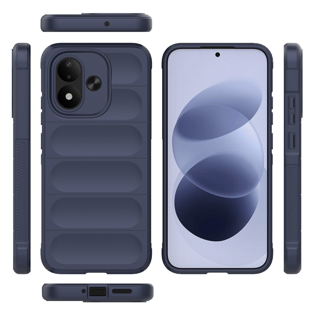 Rugg odolný gélový obal na Xiaomi Redmi Note 17 4G/5G - tmavomodrý