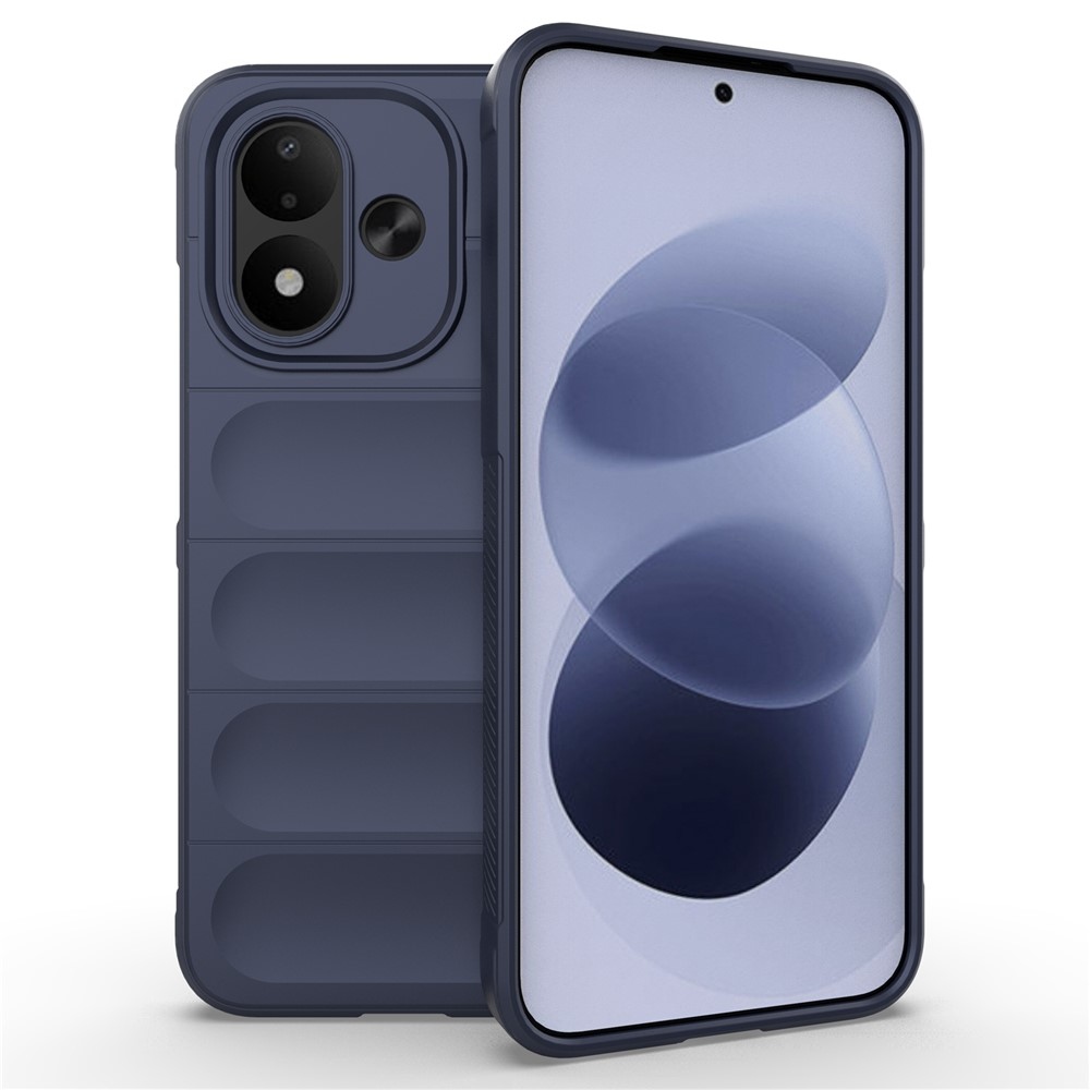 Rugg odolný gélový obal na Xiaomi Redmi Note 17 4G/5G - tmavomodrý