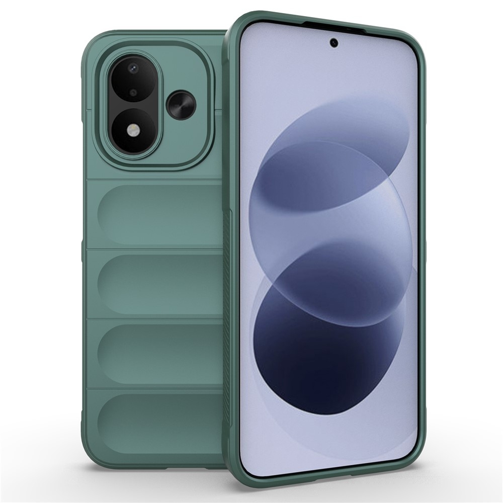 Rugg odolný gélový obal na Xiaomi Redmi Note 17 4G/5G - zelený