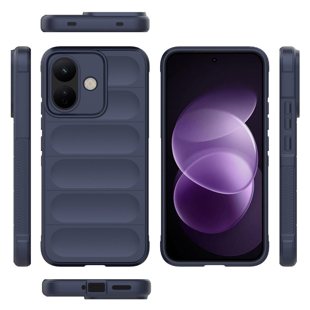 Rugg odolný gélový obal na Xiaomi Redmi Note 17 Pro 5G - tmavomodrý