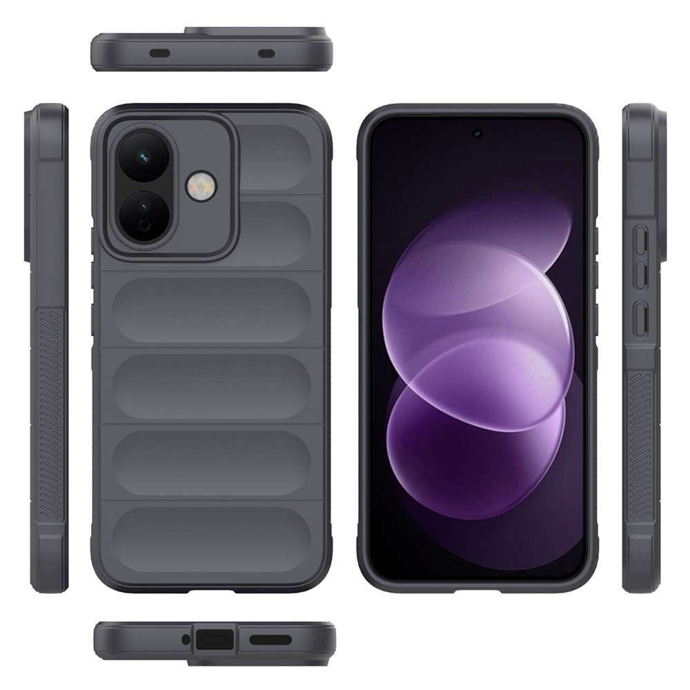 Rugg odolný gélový obal na Xiaomi Redmi Note 17 Pro 5G - tmavosivý