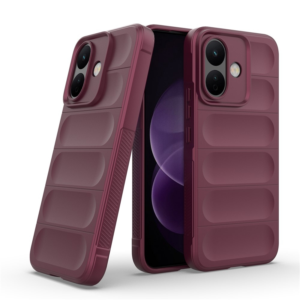 Rugg odolný gélový obal na Xiaomi Redmi Note 17 Pro 5G - vínový