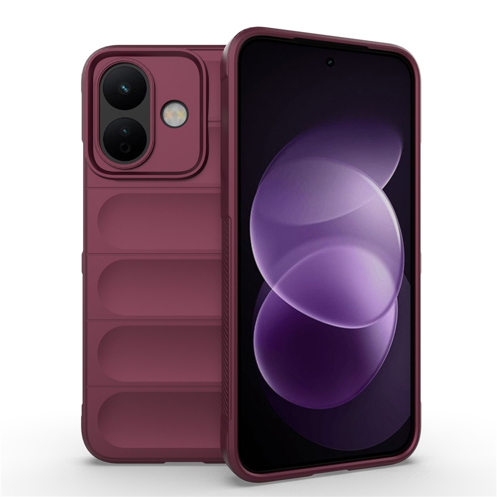 Rugg odolný gélový obal na Xiaomi Redmi Note 17 Pro 5G - vínový