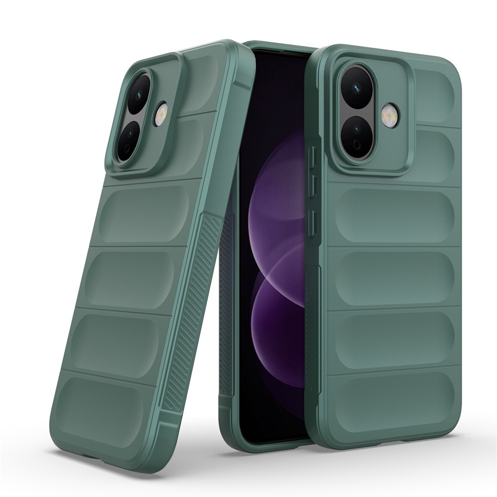 Rugg odolný gélový obal na Xiaomi Redmi Note 17 Pro 5G - zelený