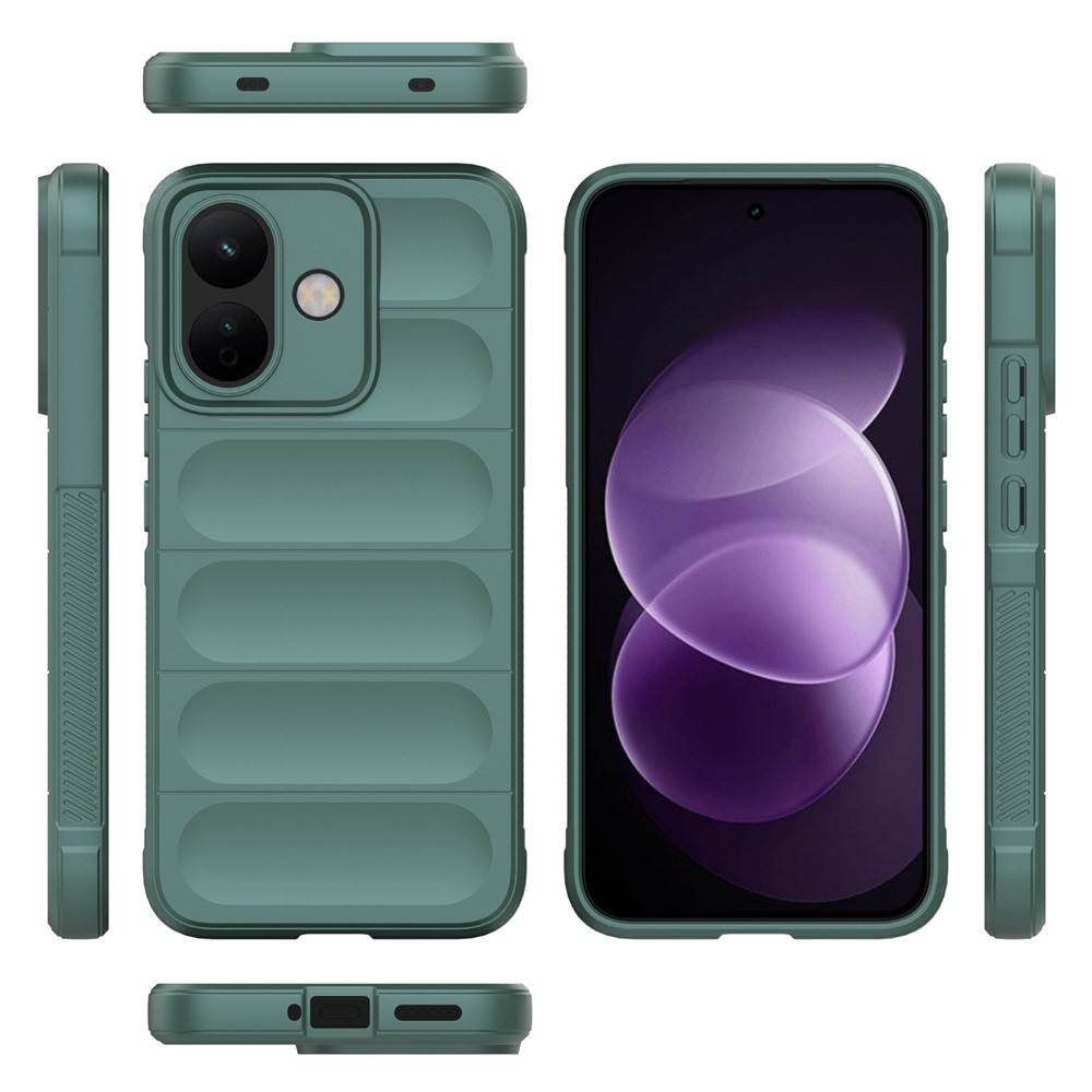 Rugg odolný gélový obal na Xiaomi Redmi Note 17 Pro 5G - zelený