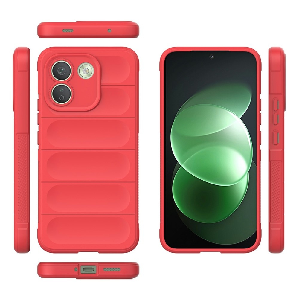 Rugg odolný gélový obal na Xiaomi Redmi Note 17 Pro Max 5G - červený