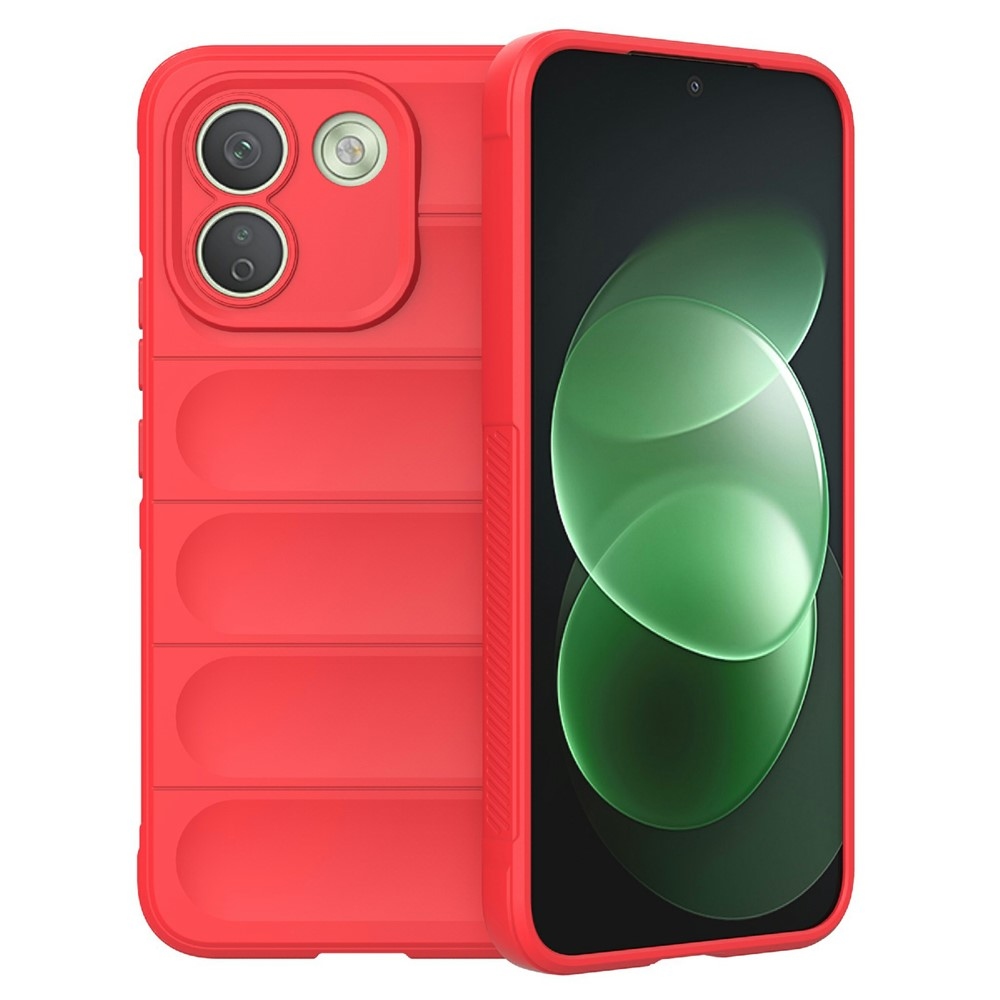 Rugg odolný gélový obal na Xiaomi Redmi Note 17 Pro Max 5G - červený