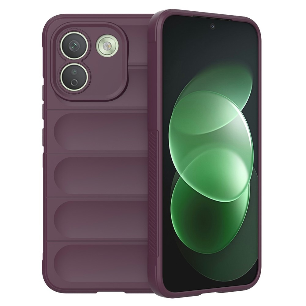 Rugg odolný gélový obal na Xiaomi Redmi Note 17 Pro Max 5G - vínový