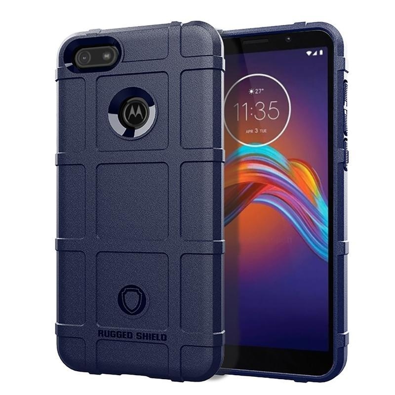 Rugged odolný gélový obal na mobil Motorola Moto E6 Play - modrý