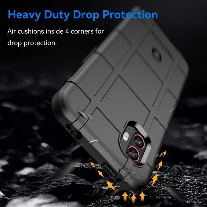 Rugged odolný gélový obal na Samsung Galaxy Xcover 6 Pro - čierne