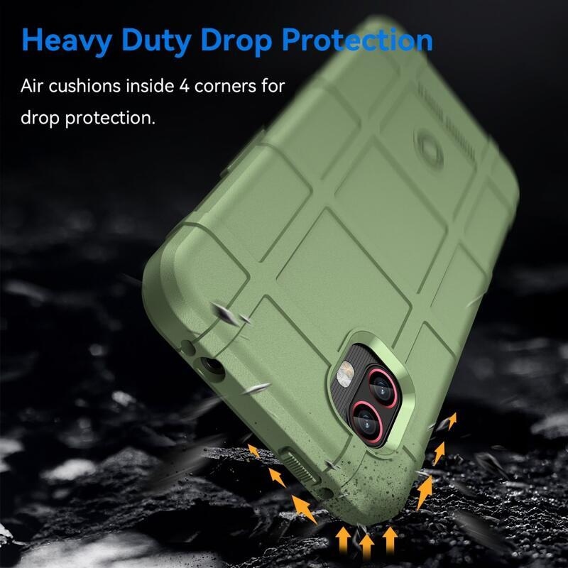 Rugged odolný gélový obal na Samsung Galaxy Xcover 6 Pro - zelené