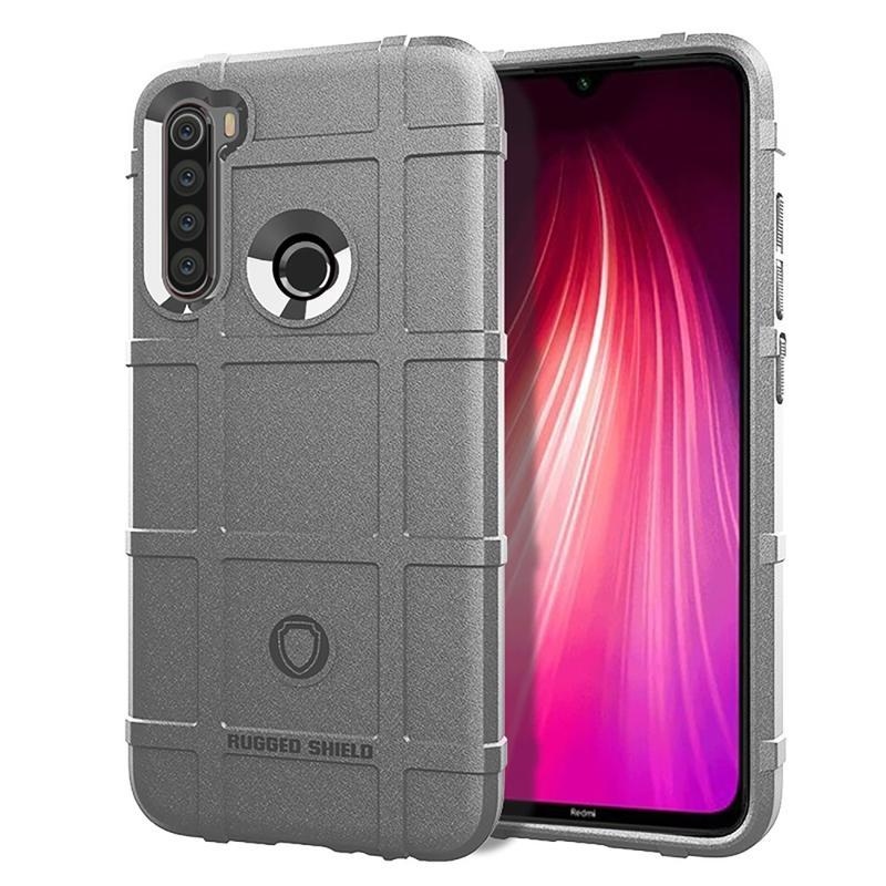 Rugged odolný gélový obal pre mobil Xiaomi Redmi Note 8T - sivý