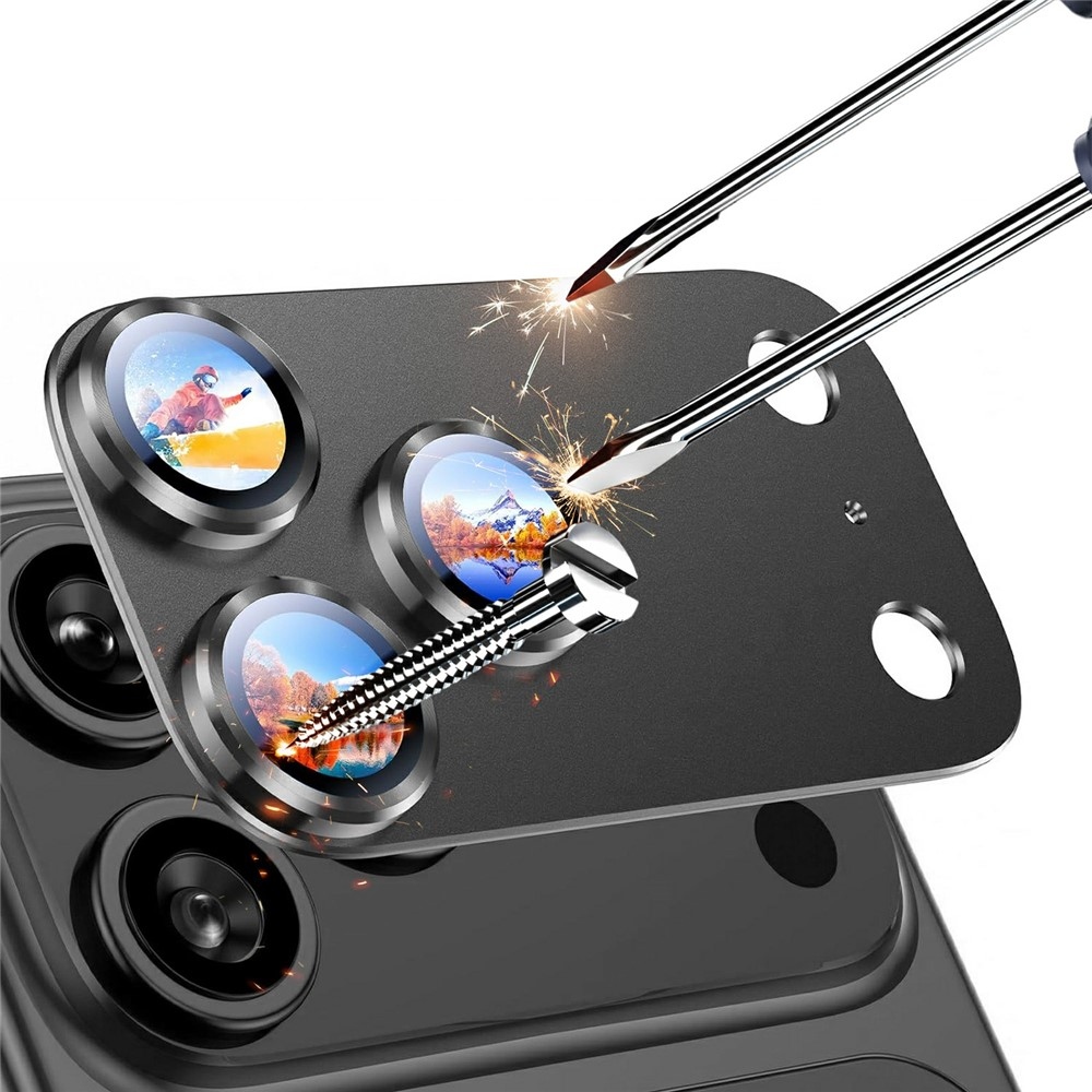 RURI sklo šošovky fotoaparátu na mobil iPhone 18 Pro Max - šedé