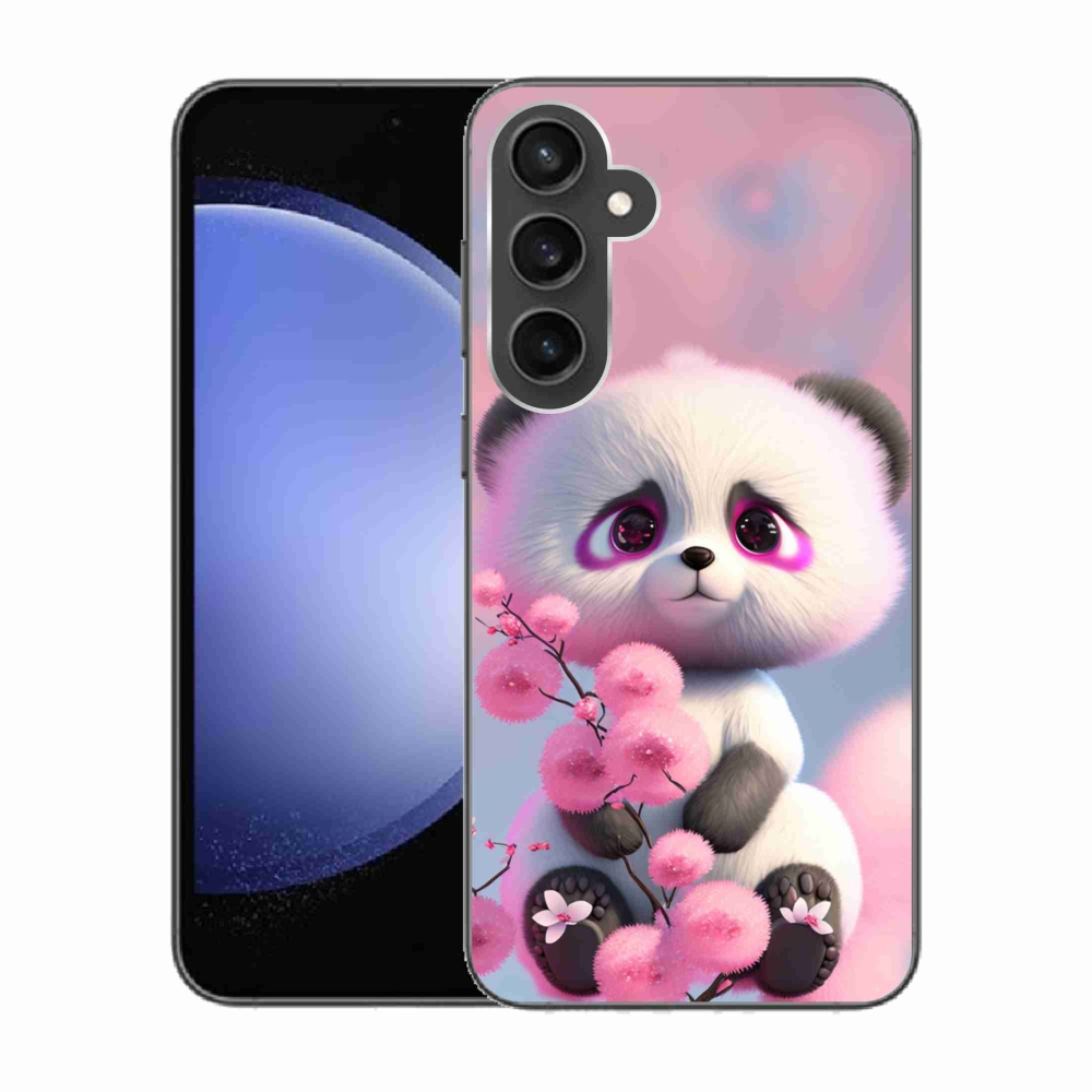 Gélový kryt mmCase na Samsung Galaxy S23 FE - roztomilá panda 1