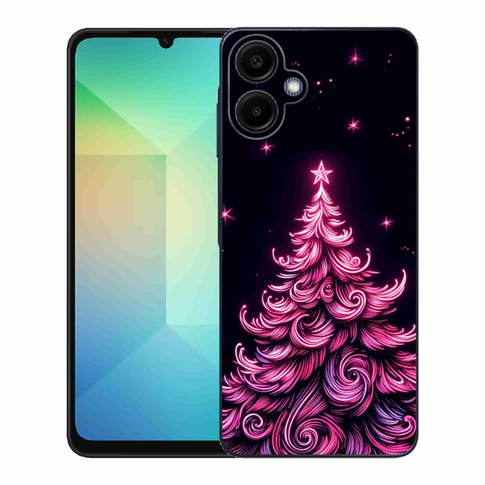 Gélový kryt mmCase na Samsung Galaxy A06 4G - neónový vianočný stromček 2